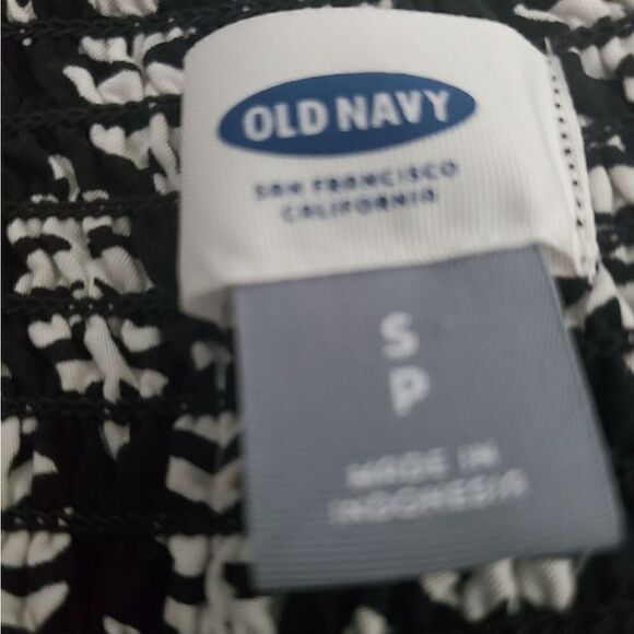 Old Navy Dress Black & White Dress Pasley Print Size Small - Picture 11 of 12